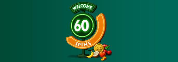 60 Free Spins + Deposit £10 get 100 Free Spins!